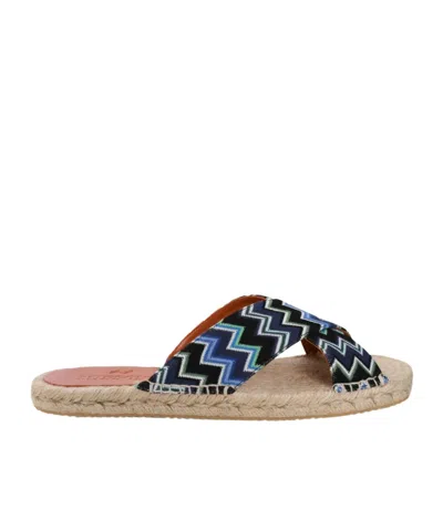 Missoni Naxos Slides In Multicolor