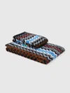 Missoni Home Neoclassic 2-piece Bath Towel Set In Cotton Terry With Zigzag Pattern In Black