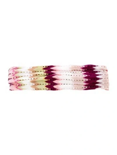 Pre-owned Missoni Neutral Knit Headband In Neutrals
