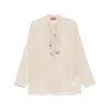Missoni Two-tone Lace Blouse In Brown
