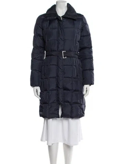 Pre-owned Missoni Nylon Down Coat In Blue