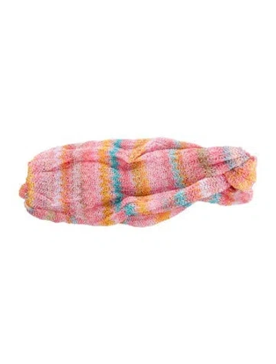 Pre-owned Missoni Nylon Headband In Pink
