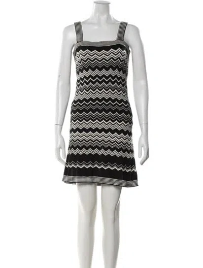 Pre-owned Missoni Nylon Mini Dress In Black