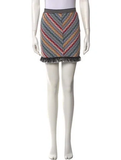 Pre-owned Missoni Nylon Mini Skirt In Black