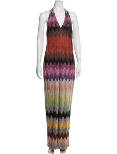 Pre-owned Missoni Nylon Patterned Jumpsuit