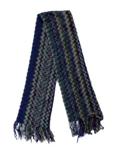 Pre-owned Missoni Nylon Striped Scarf In Multi