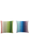 Missoni Oceania Striped Cushion (set Of 2) In Blue