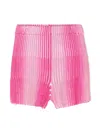 Missoni Ombré Ribbed-knit Shorts In Pink