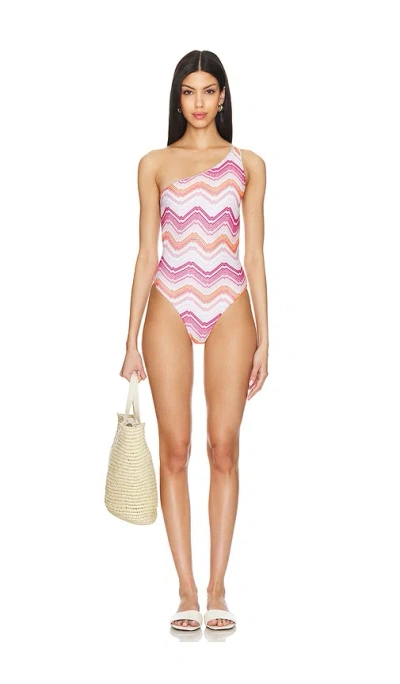 Missoni One Piece In Microshaded Pink Tones