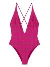 Missoni One-piece Swimsuit In Pink