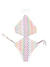 Missoni Zigzag Pattern One-piece Swimsuit In Multi