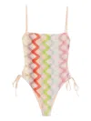 Missoni Zigzag-pattern Swimsuit In Pink
