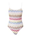 Missoni One-piece Swim Suit In White