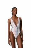 Missoni One-piece Swimsuit With V-neck And Sequins