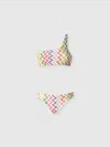 Missoni One-shoulder Bikini With Double Ties In Multi