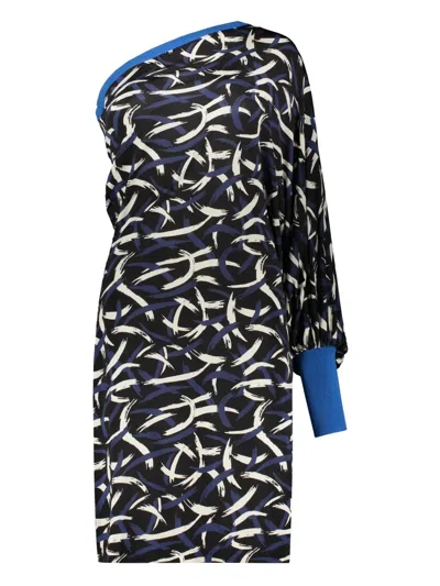 Missoni One-shoulder Dress In Black