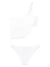 Missoni One-shoulder Fringed Bikini In White