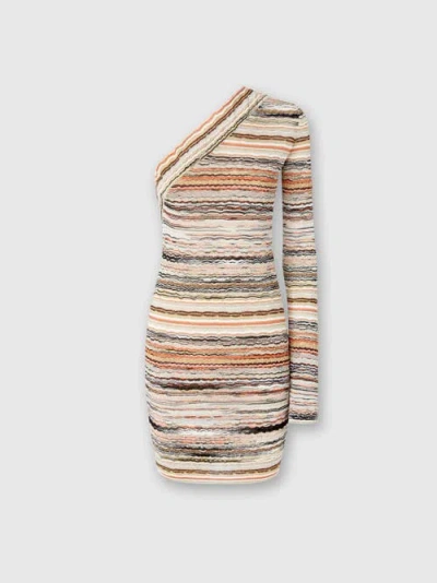 Missoni Striped Mini Dress In Multi
