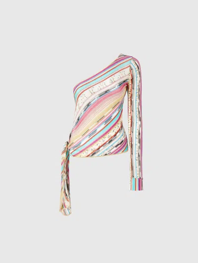 MISSONI ONE-SHOULDER-PULLOVER