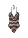 Missoni Zigzag-pattern Swimsuit In Multi