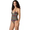 Missoni Zigzag-pattern Swimsuit In Multi