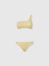 Missoni One-shoulder Bikini In Gold