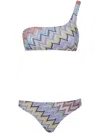 Missoni One-shoulder Bikini In Multi
