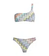 Missoni One-shoulder Zigzag Bikini Set