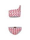 Missoni One-shoulder Zigzag Bikini In Pattern
