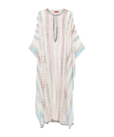 MISSONI OPEN-KNIT BEACH KAFTAN