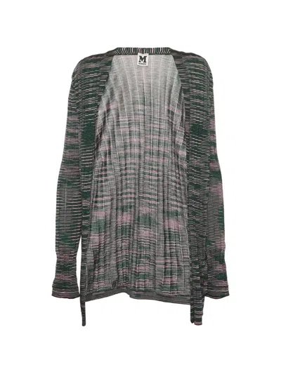 Pre-owned Missoni Open-front Knitted Cardigan In Green