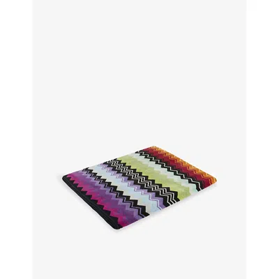 Missoni Orange Multicolour Giacomo Chevron Cotton-terry Bath Towel