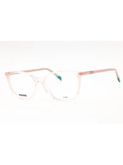 Missoni Oval Designer Eyeglasses In Pink