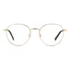 Missoni Oval Frame Glasses In J5g/19 Gold
