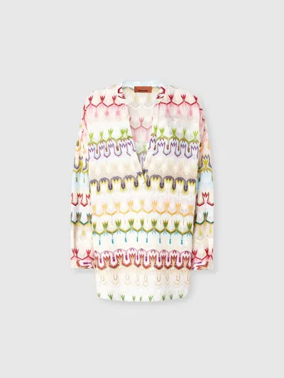 MISSONI OVERSIZE-BLUSE IM KOREANISCHEN STIL AUS SPITZE