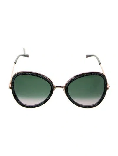 Pre-owned Missoni Oversize Gradient Sunglasses In Blue