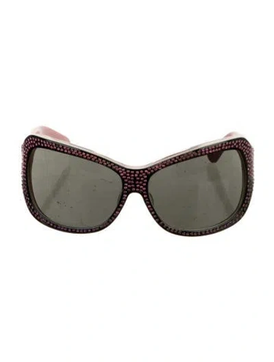 Pre-owned Missoni Oversize Tinted Sunglasses In Multi