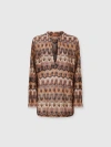 Missoni V-neck Patterned Top In Multi