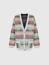 Missoni Striped Cardigan With Sequins In Multicoloured