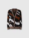 Missoni Oversized Cardigan In Tiger Pattern Knit