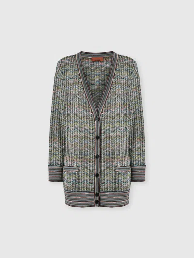 Missoni Oversized Cardigan In Gray