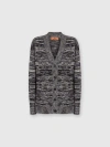 Missoni Pocket Cardigan In Black & Multicoloured