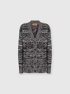 Missoni Pocket Cardigan In Black,multicoloured