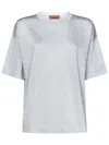 Missoni Oversized Crew Neck T-shirt In Gray