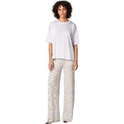 MISSONI MISSONI OVERSIZED CREWNECK SWEATER IN LAMÉ VISCOSE WITH WHETSTONE SLEEVES