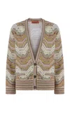 Missoni Oversized Knit Cardigan In Brown