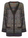 Missoni Oversized Cardigan With Multicolor Sequins In Multi