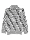 Missoni Patterned-jacquard Jumper In Black