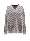 Missoni Women Oversized Sweater With Zig Zag Pattern