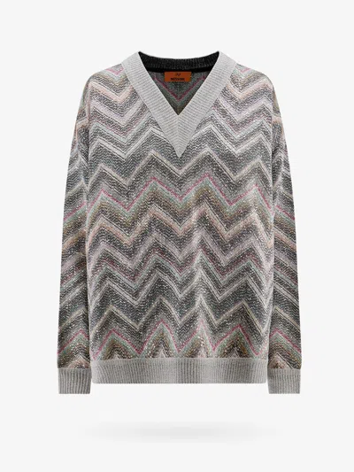 MISSONI OVERSIZED SWEATER WITH ZIG ZAG PATTERN